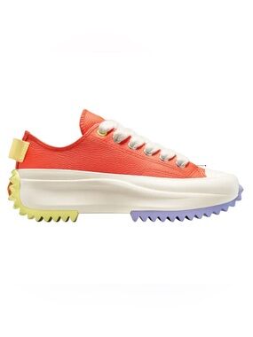 CONVERSE Run Star Hike Platform Low 'Color Pop - Vermillion Red' leather shoes 7